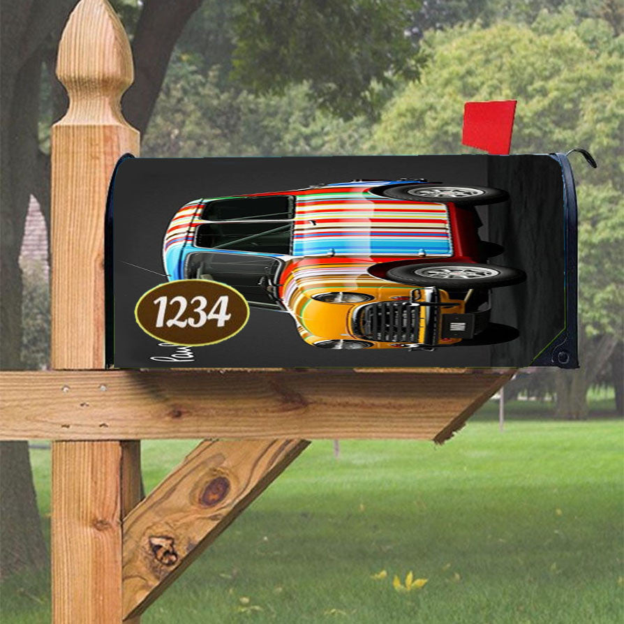 Paul Smith Car Magnetic Mailbox Cover 18" X 21" Outdoor Decor