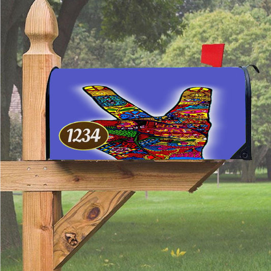 Peace No War Obey Magnetic Mailbox Cover 18" X 21" Outdoor Decor
