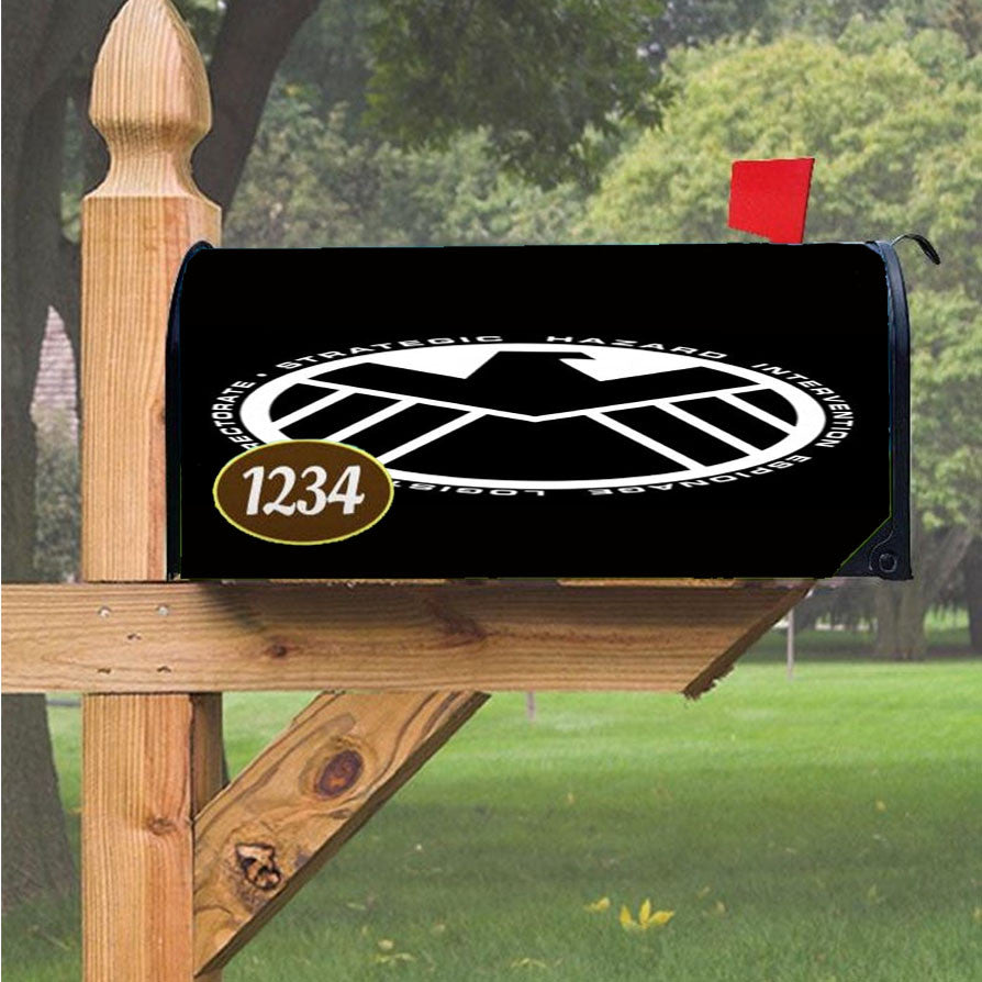 Retro Marvel S.H.I.E.L.D Logo Magnetic Mailbox Cover 18" X 21" Outdoor Decor