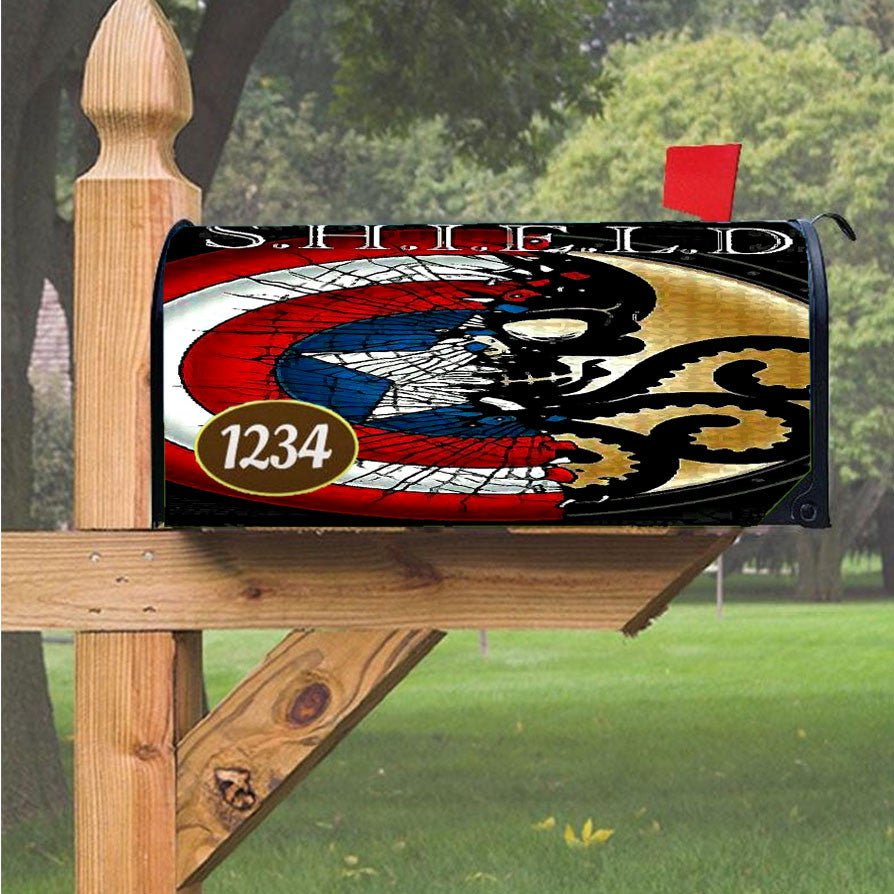Shield X Hydra Marvel Magnetic Mailbox Cover 18" X 21" Outdoor Decor