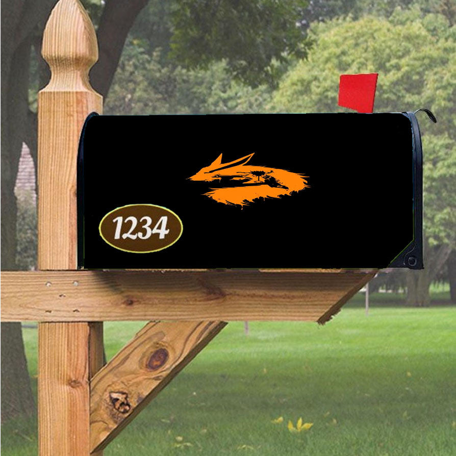 Silhouette Naruto And Kyuubi Magnetic Mailbox Cover 18" X 21" Outdoor Decor
