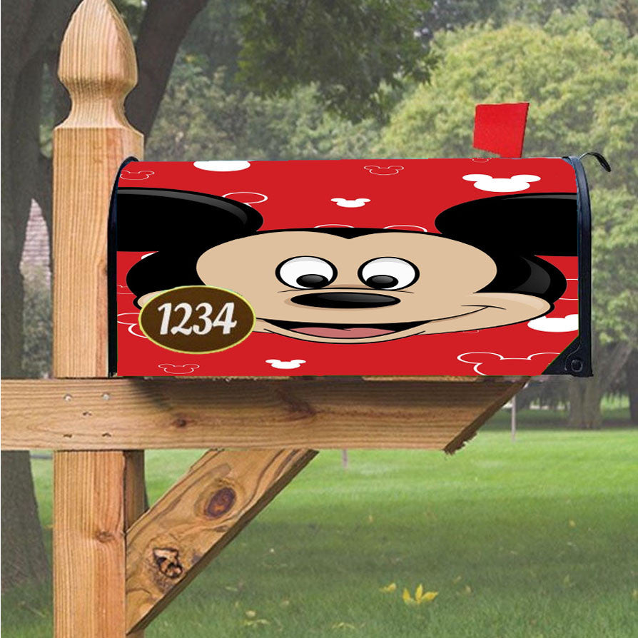 Smile Mickey Mouse Magnetic Mailbox Cover 18" X 21" Outdoor Decor