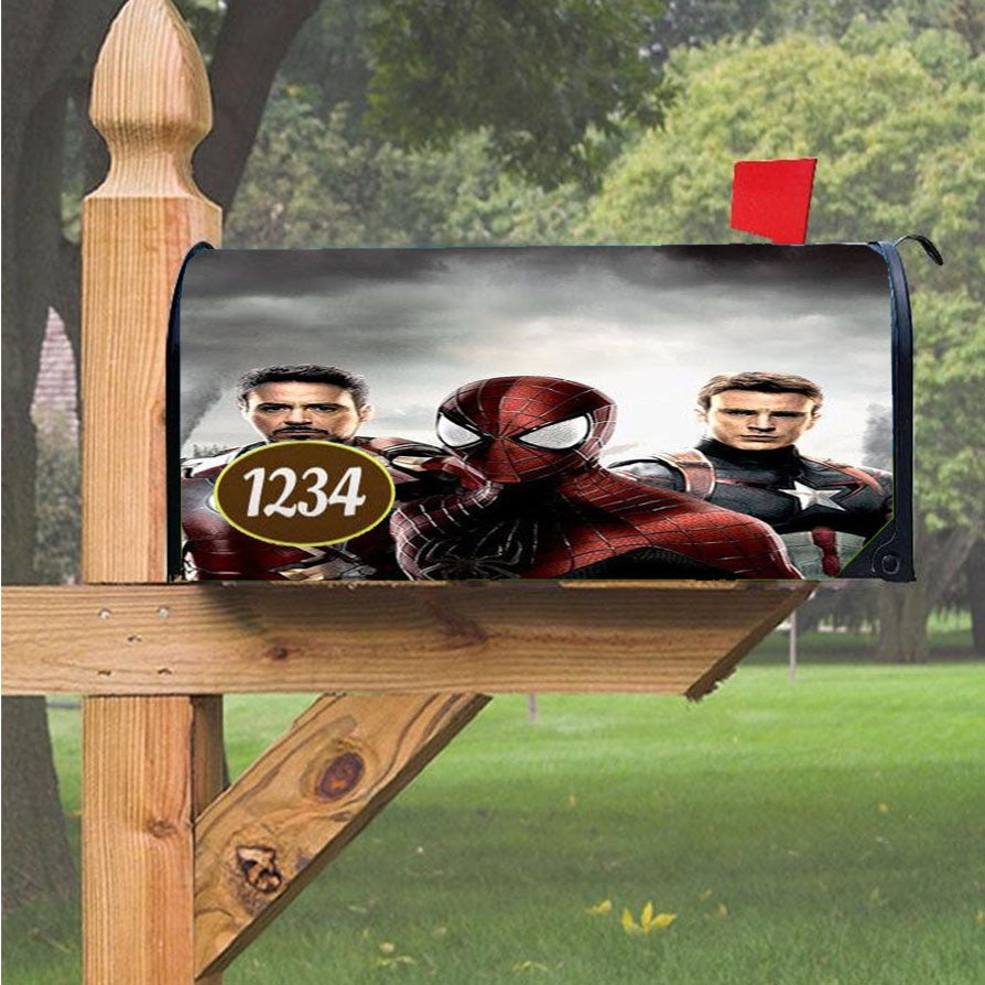 Spiderman Cartoon Marvel Magnetic Mailbox Cover 18" X 21" Outdoor Decor