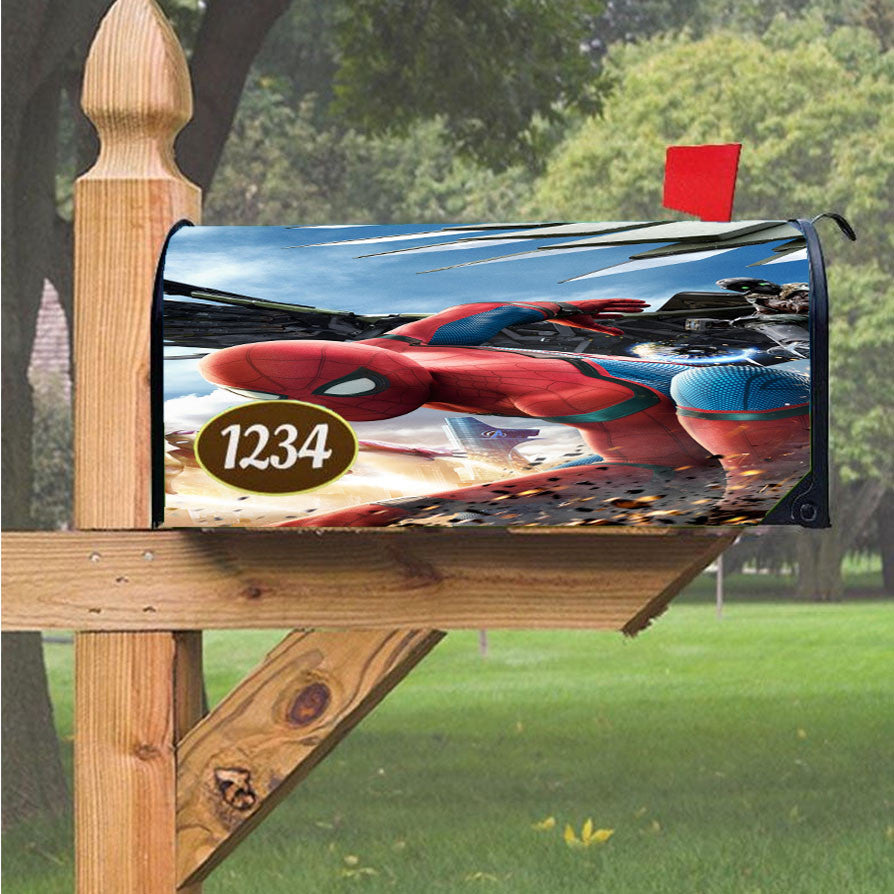 Spiderman Marvel Homecoming Magnetic Mailbox Cover 18" X 21" Outdoor Decor