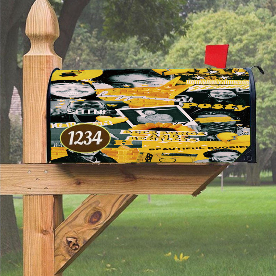Wu Tang Clan Rap Hip Hop Music Collages Magnetic Mailbox Cover 18" X 21" Outdoor Decor