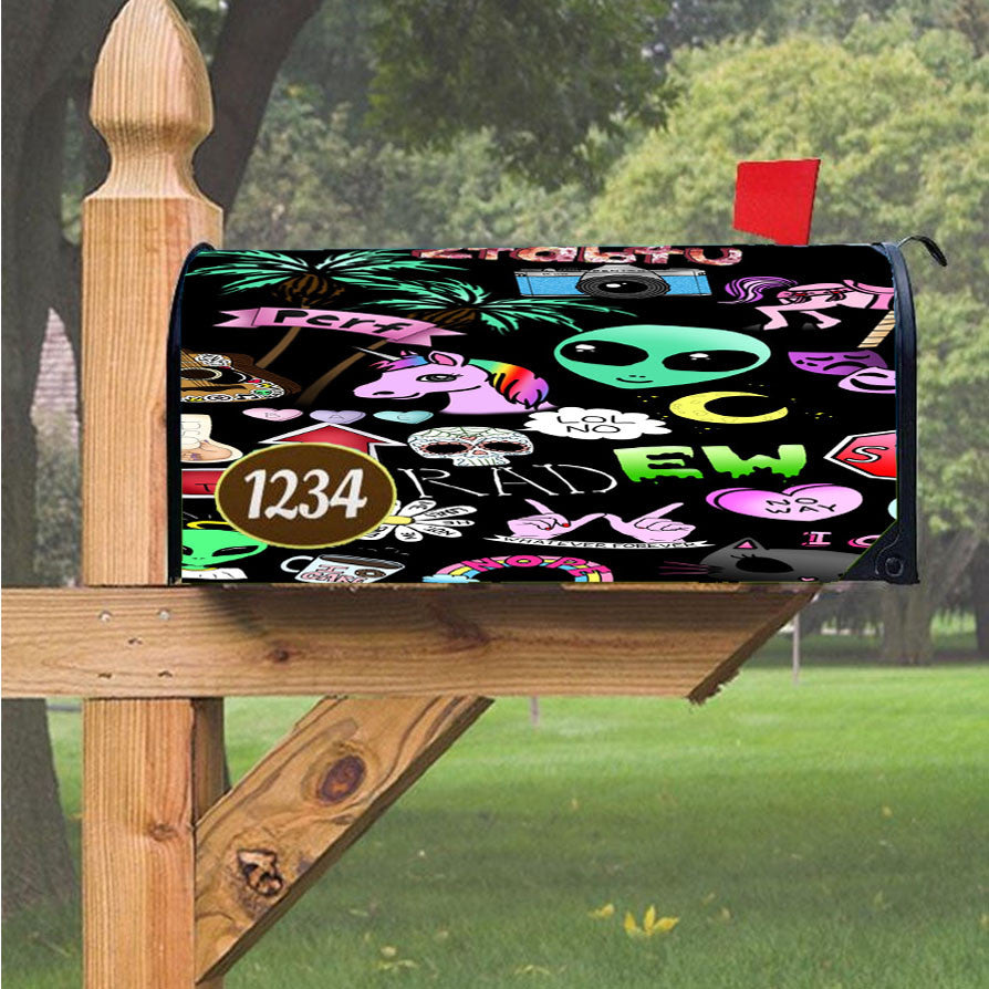 Wu Tang Clan Rap Hip Hop Music Collages Magnetic Mailbox Cover 18" X 21" Outdoor Decor