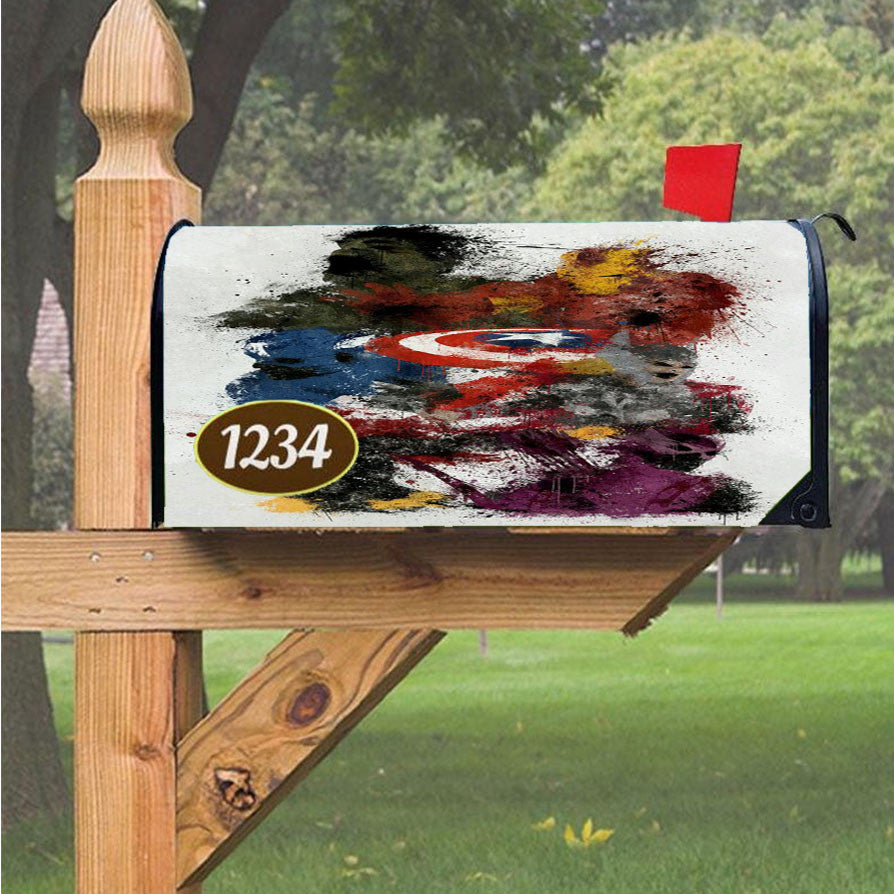 Wu Tang Clan Rap Hip Hop Music Collages Magnetic Mailbox Cover 18" X 21" Outdoor Decor