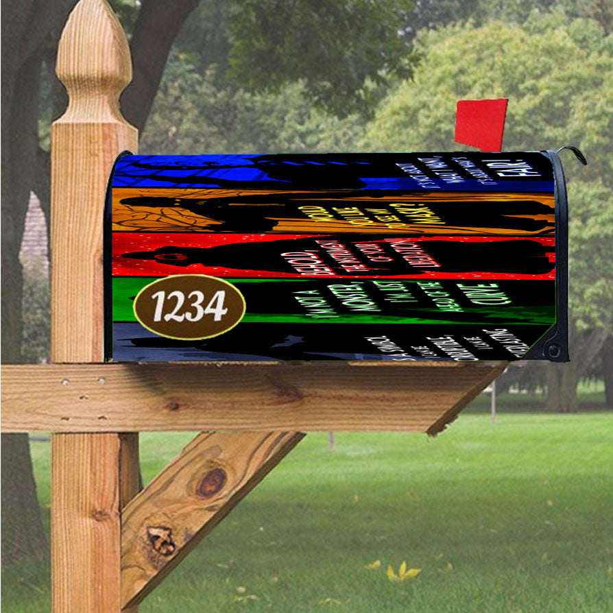 Wu Tang Clan Rap Hip Hop Music Collages Magnetic Mailbox Cover 18" X 21" Outdoor Decor
