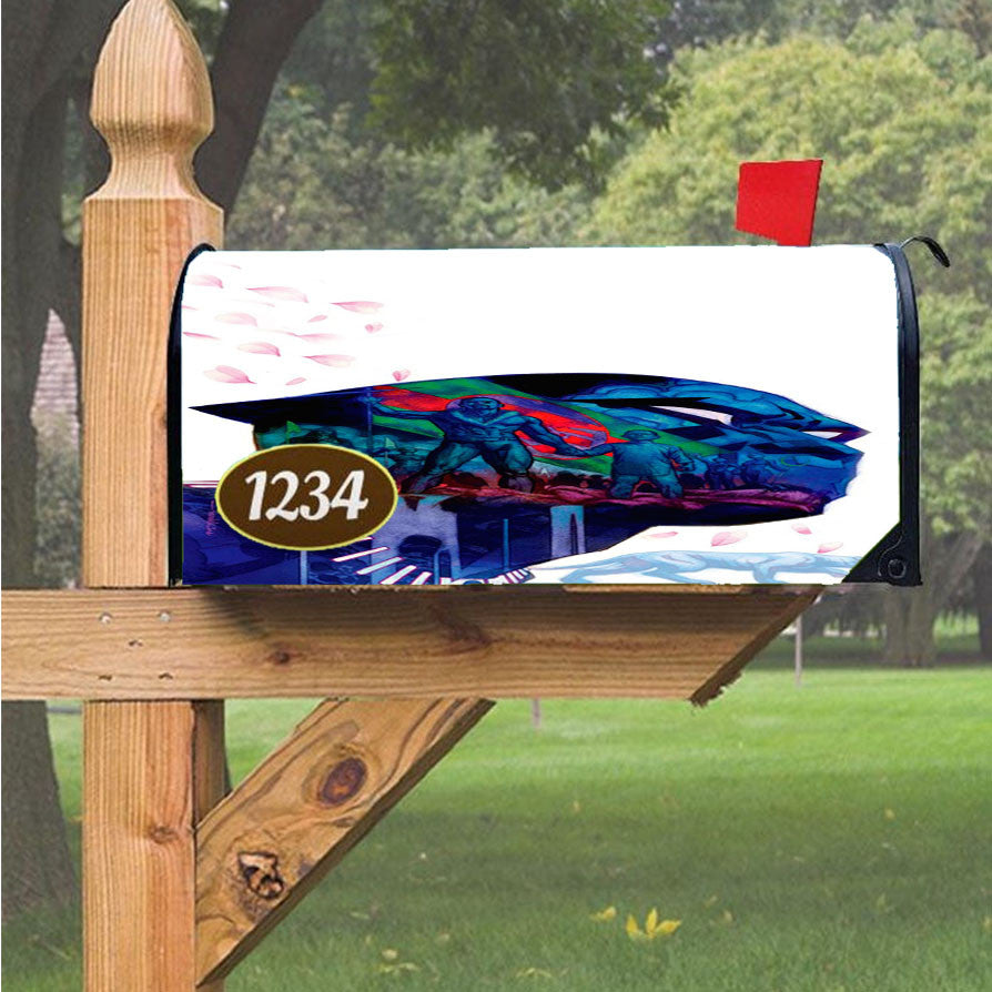 Wu Tang Clan Rap Hip Hop Music Collages Magnetic Mailbox Cover 18" X 21" Outdoor Decor