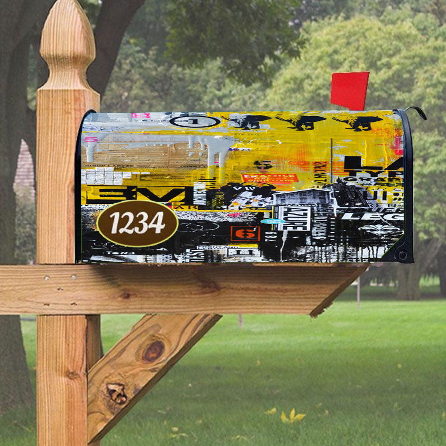 Wu Tang Clan Rap Hip Hop Music Collages Magnetic Mailbox Cover 18" X 21" Outdoor Decor
