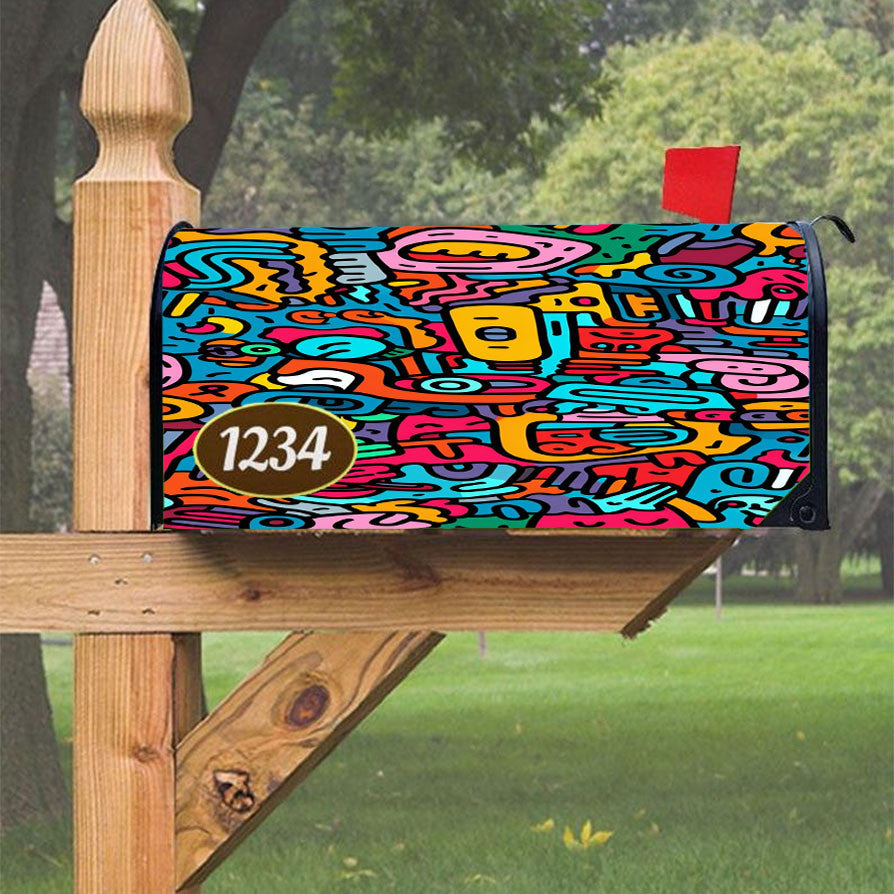 Wu Tang Clan Rap Hip Hop Music Collages Magnetic Mailbox Cover 18" X 21" Outdoor Decor