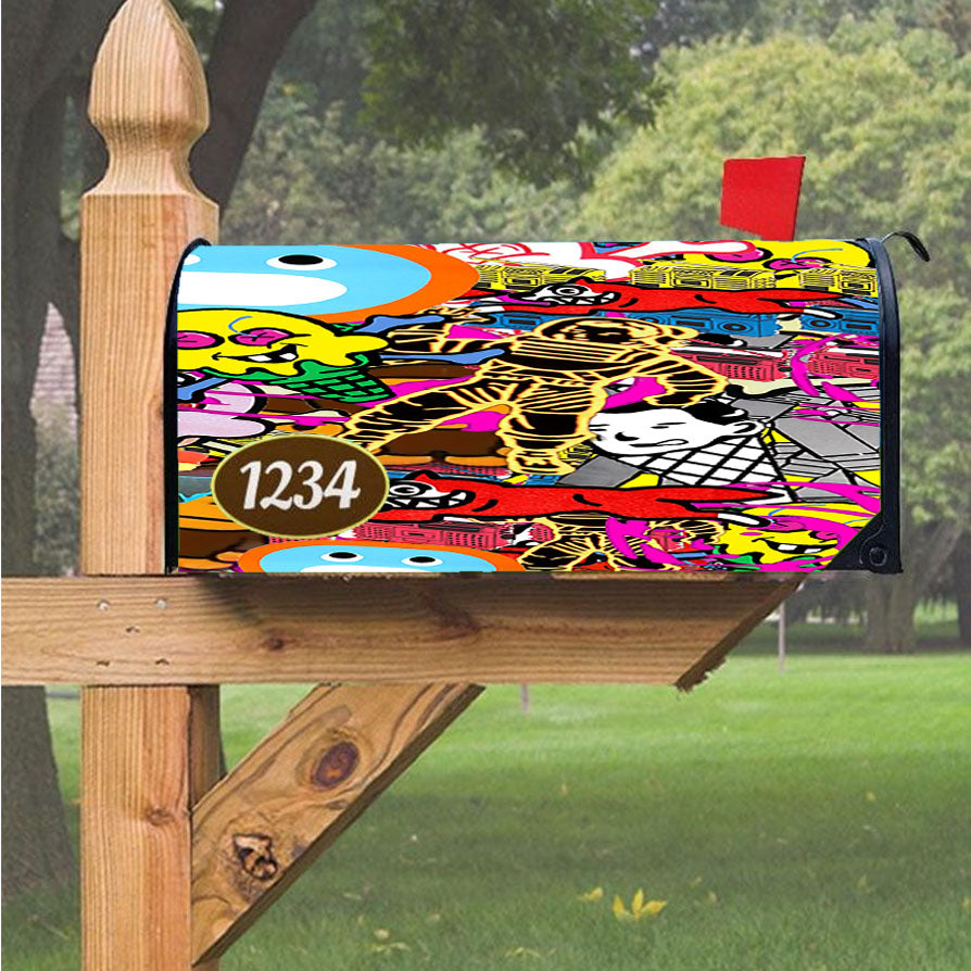 Wu Tang Clan Rap Hip Hop Music Collages Magnetic Mailbox Cover 18" X 21" Outdoor Decor