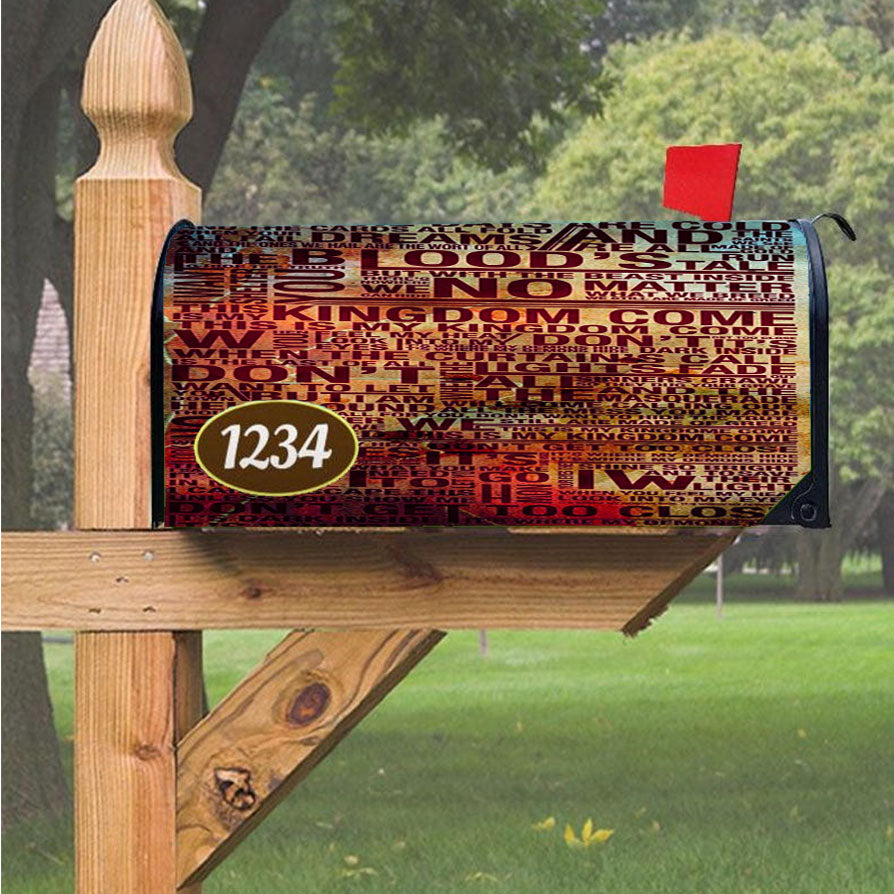 Wu Tang Clan Rap Hip Hop Music Collages Magnetic Mailbox Cover 18" X 21" Outdoor Decor