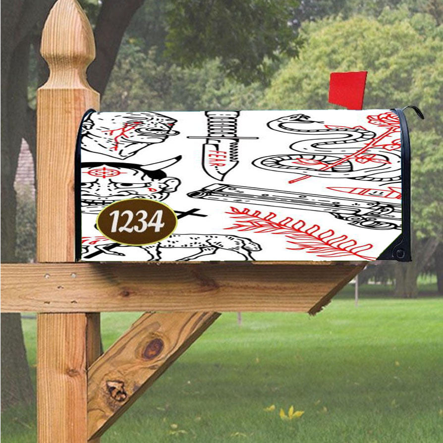 Wu Tang Clan Rap Hip Hop Music Collages Magnetic Mailbox Cover 18" X 21" Outdoor Decor