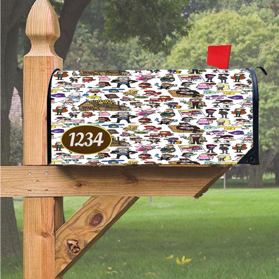 Wu Tang Clan Rap Hip Hop Music Collages Magnetic Mailbox Cover 18" X 21" Outdoor Decor