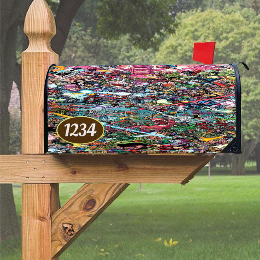 Wu Tang Clan Rap Hip Hop Music Collages Magnetic Mailbox Cover 18" X 21" Outdoor Decor