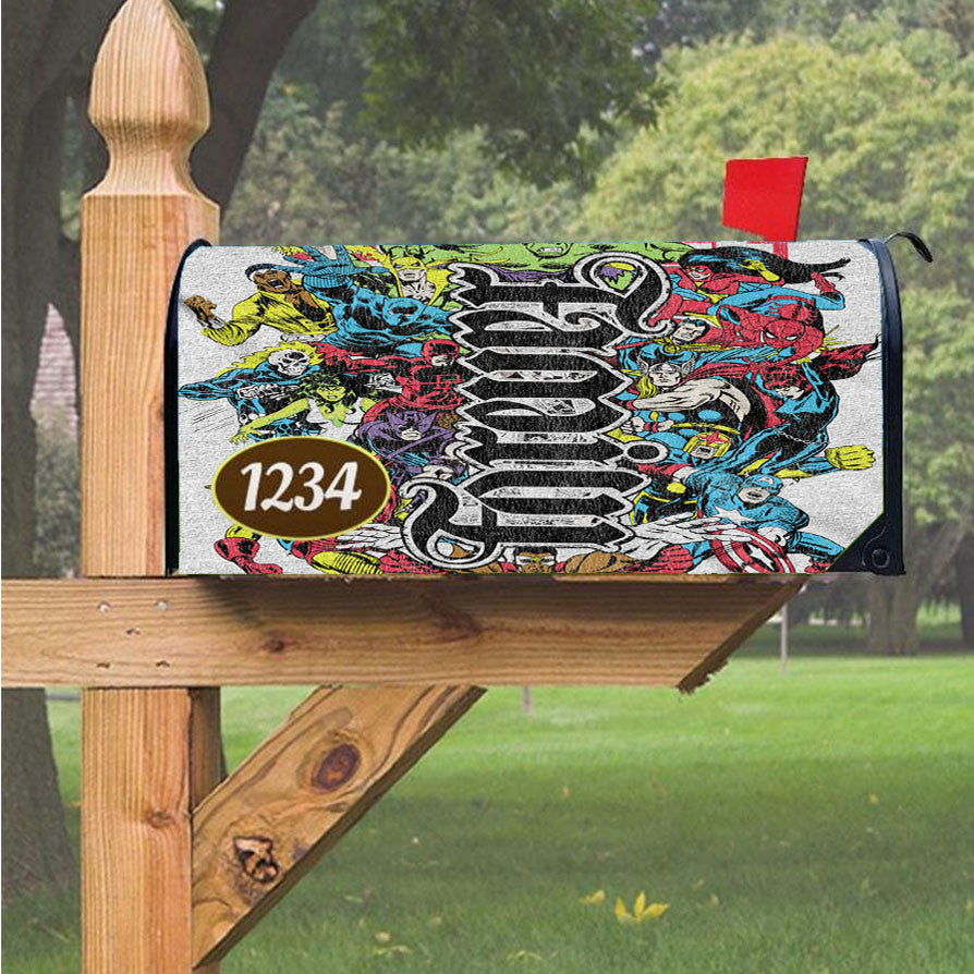 Wu Tang Clan Rap Hip Hop Music Collages Magnetic Mailbox Cover 18" X 21" Outdoor Decor
