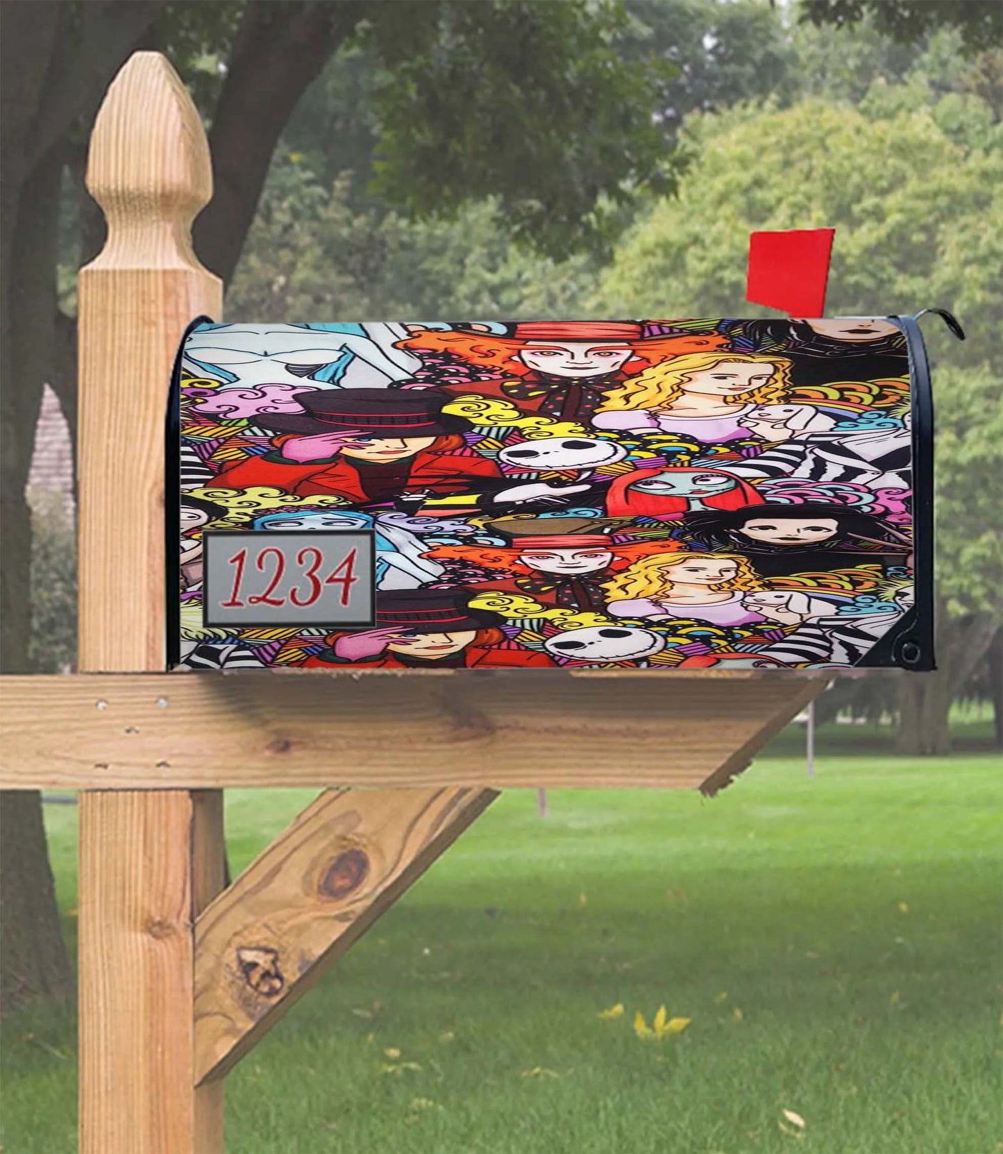 Halloween Johny Depp Pattern Cartoon Mailbox Cover