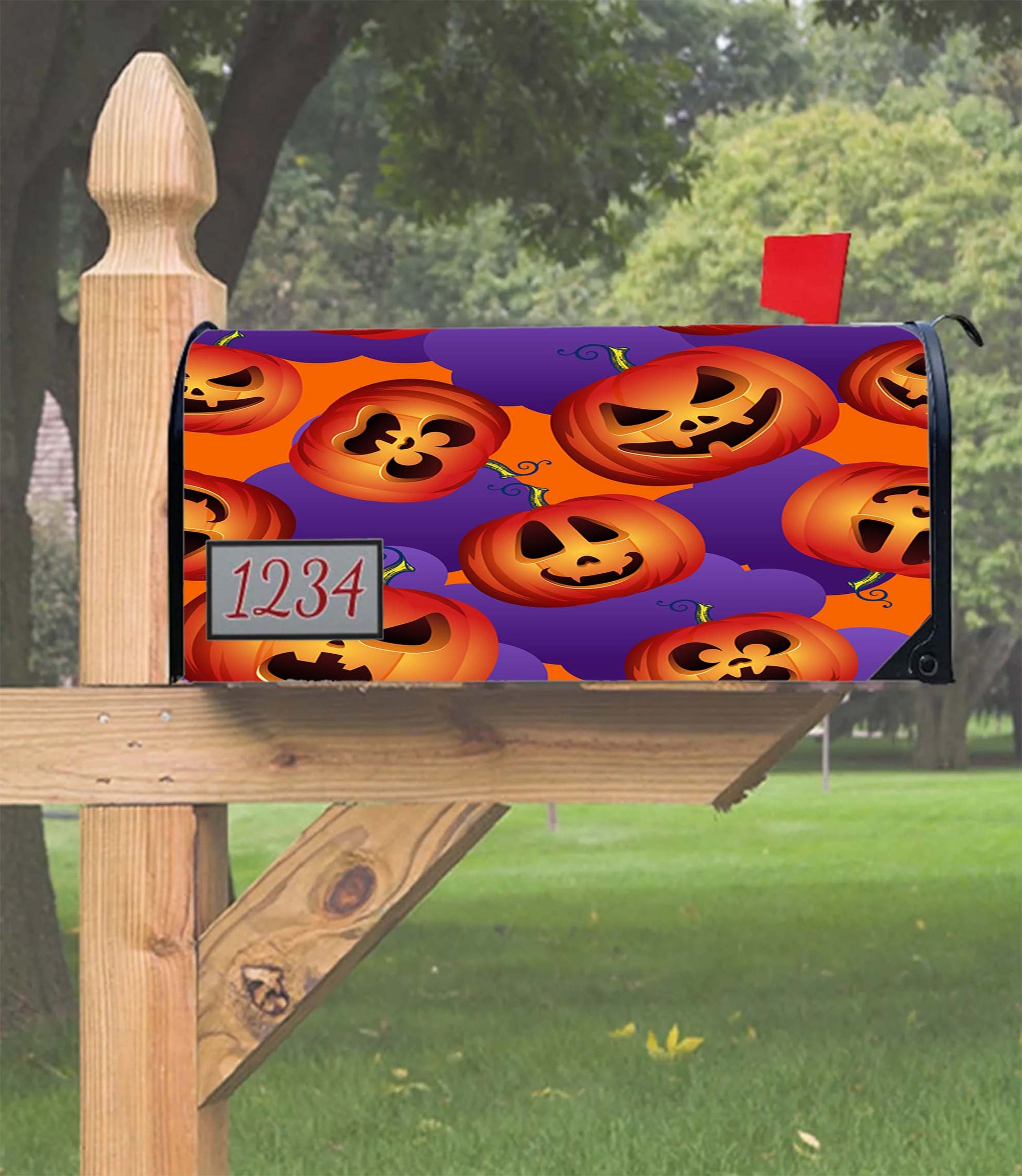Halloween Pattern 02 Mailbox Cover
