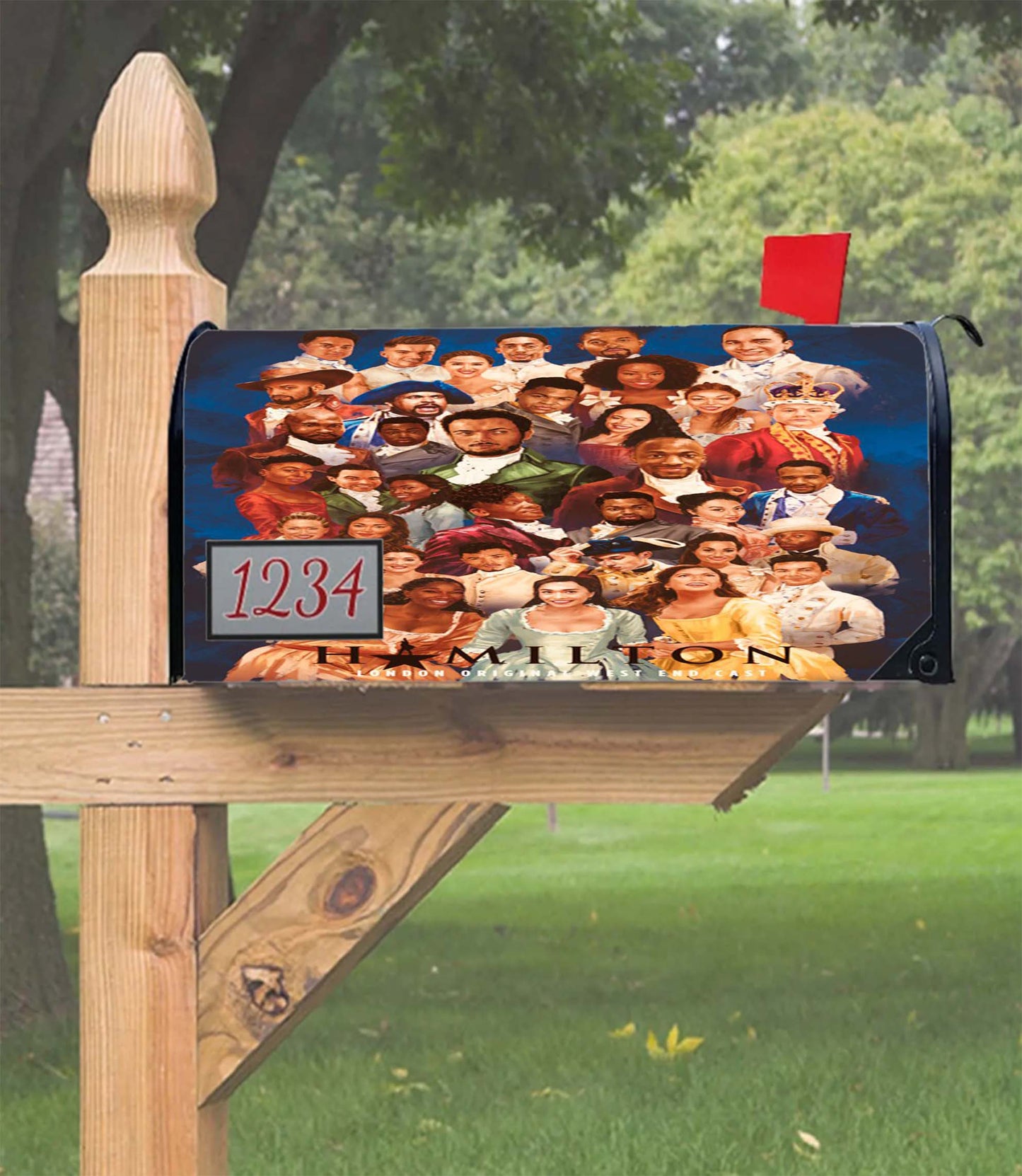 Hamilton American Musical Characters Group Mailbox Cover