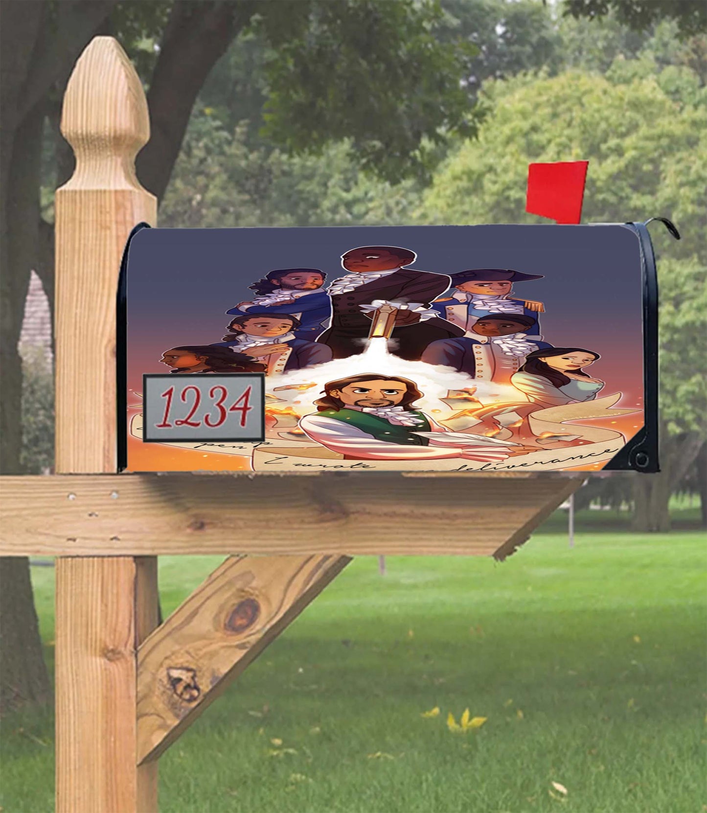 Hamilton And The Hubris Box Classic Musical Mailbox Cover