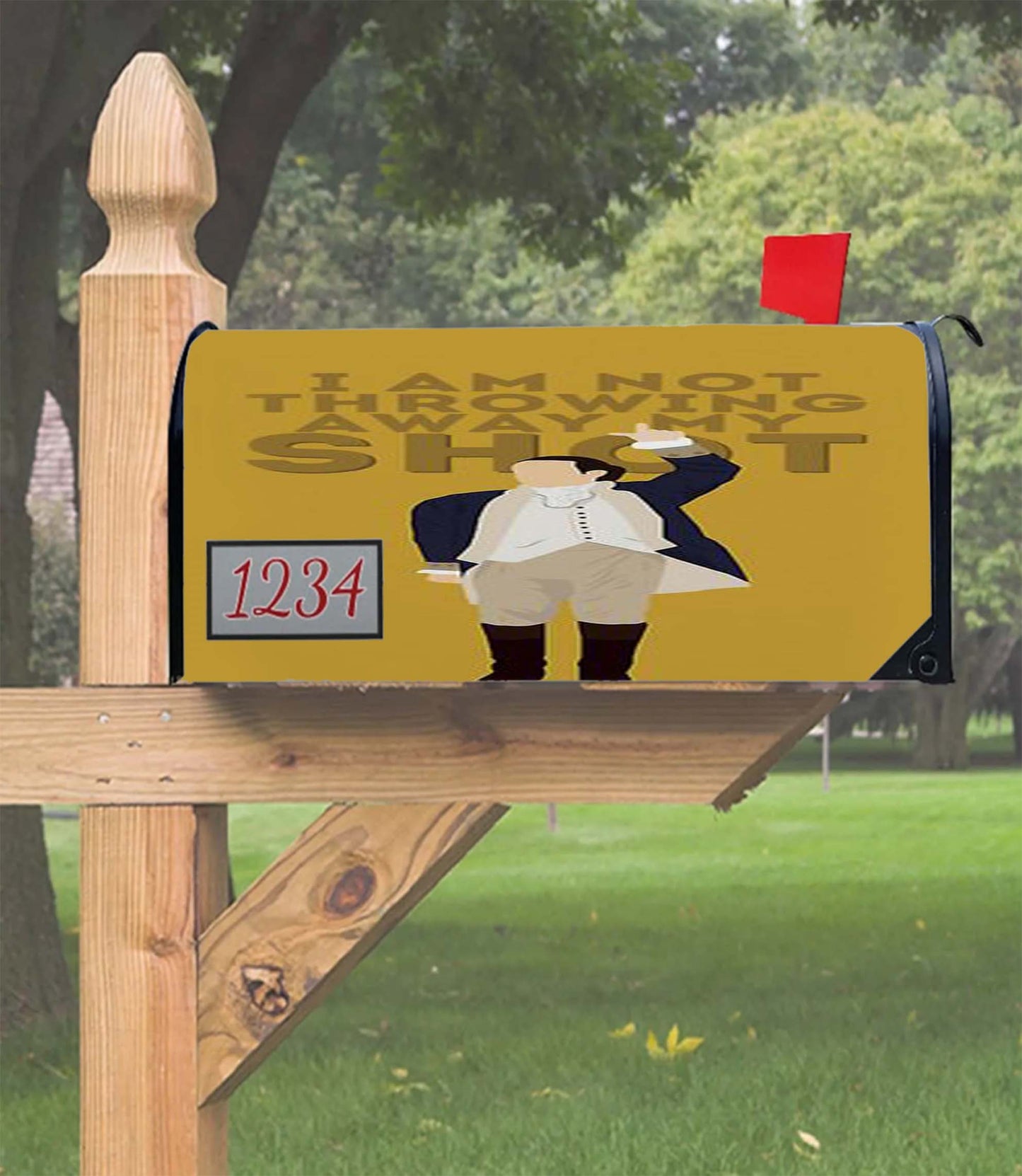 Hamilton I Am Not Throwing Away My Shot Mailbox Cover