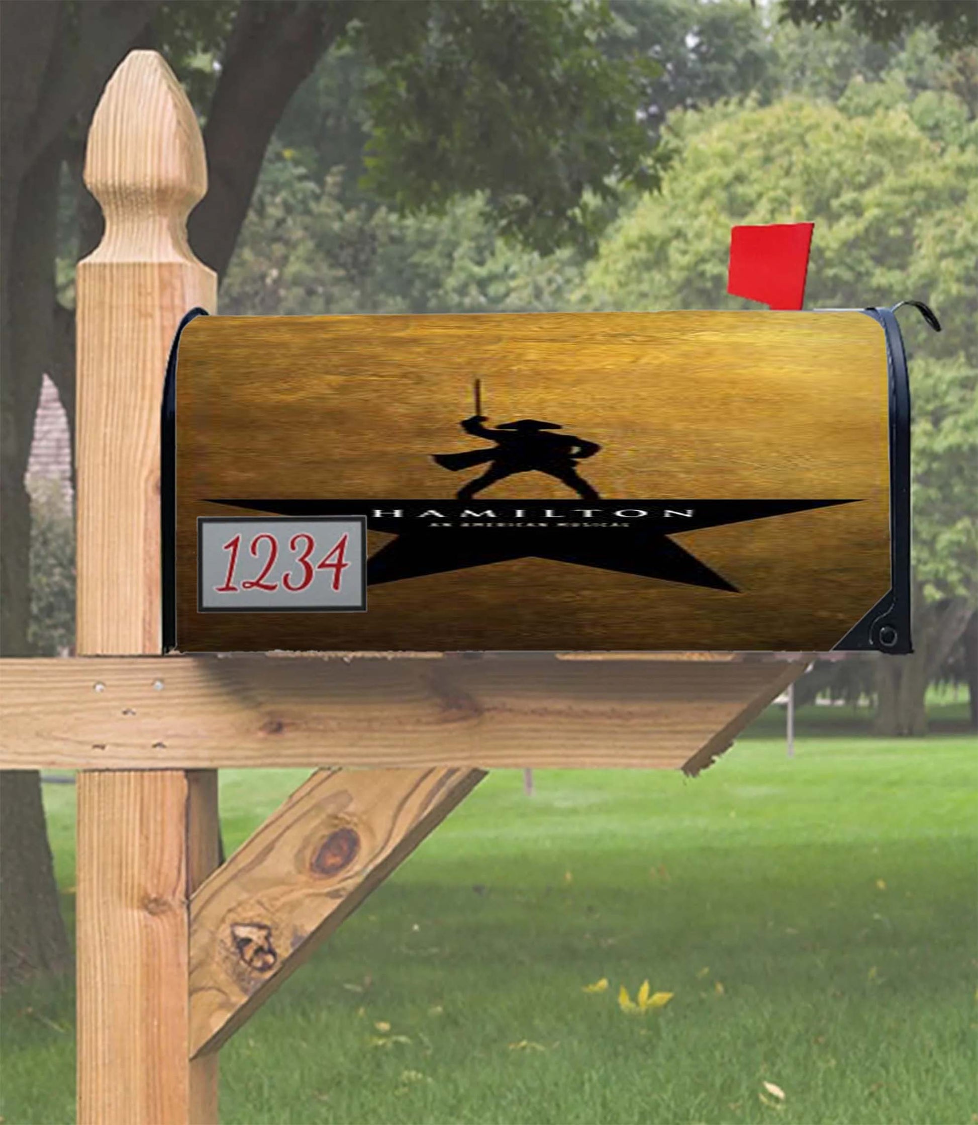 Hamilton Musical George Washington Mailbox Cover