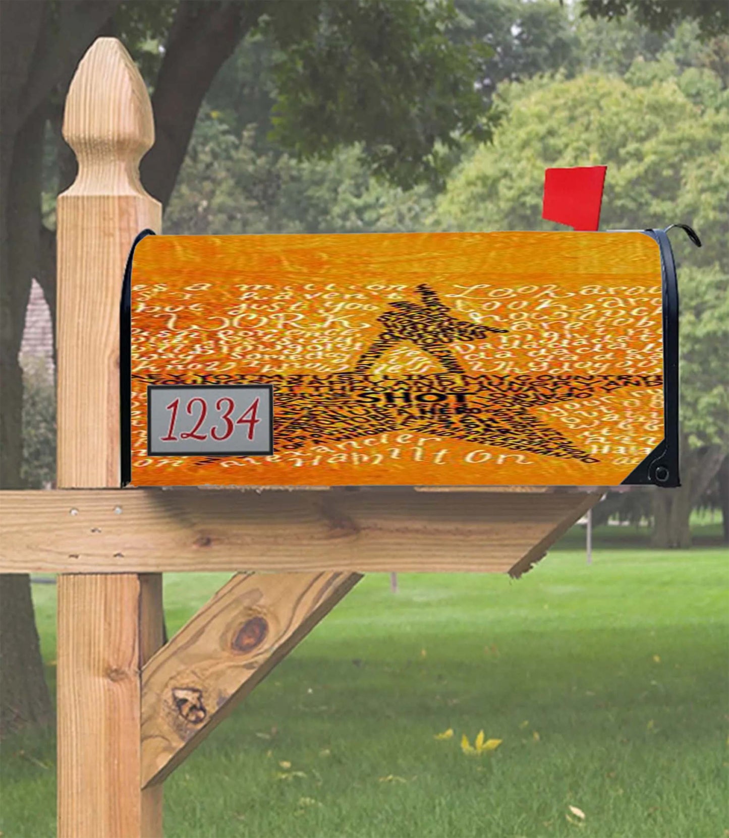 Hamilton Musical Lyrics Mailbox Cover