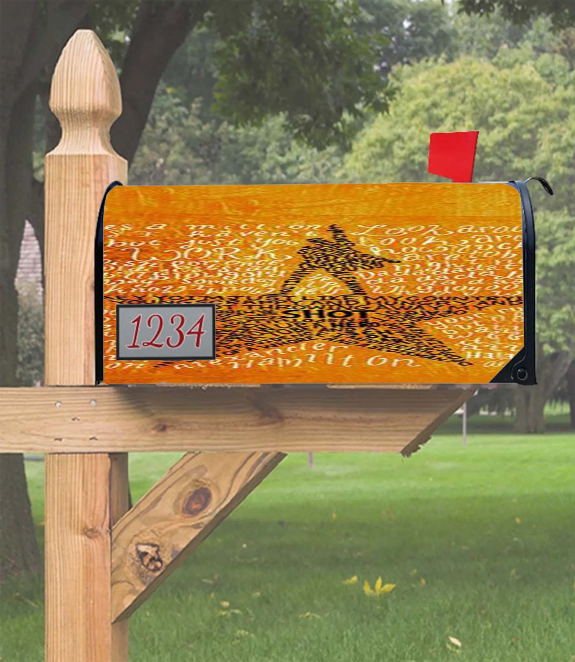 Hamilton Musical Lyrics Mailbox Cover