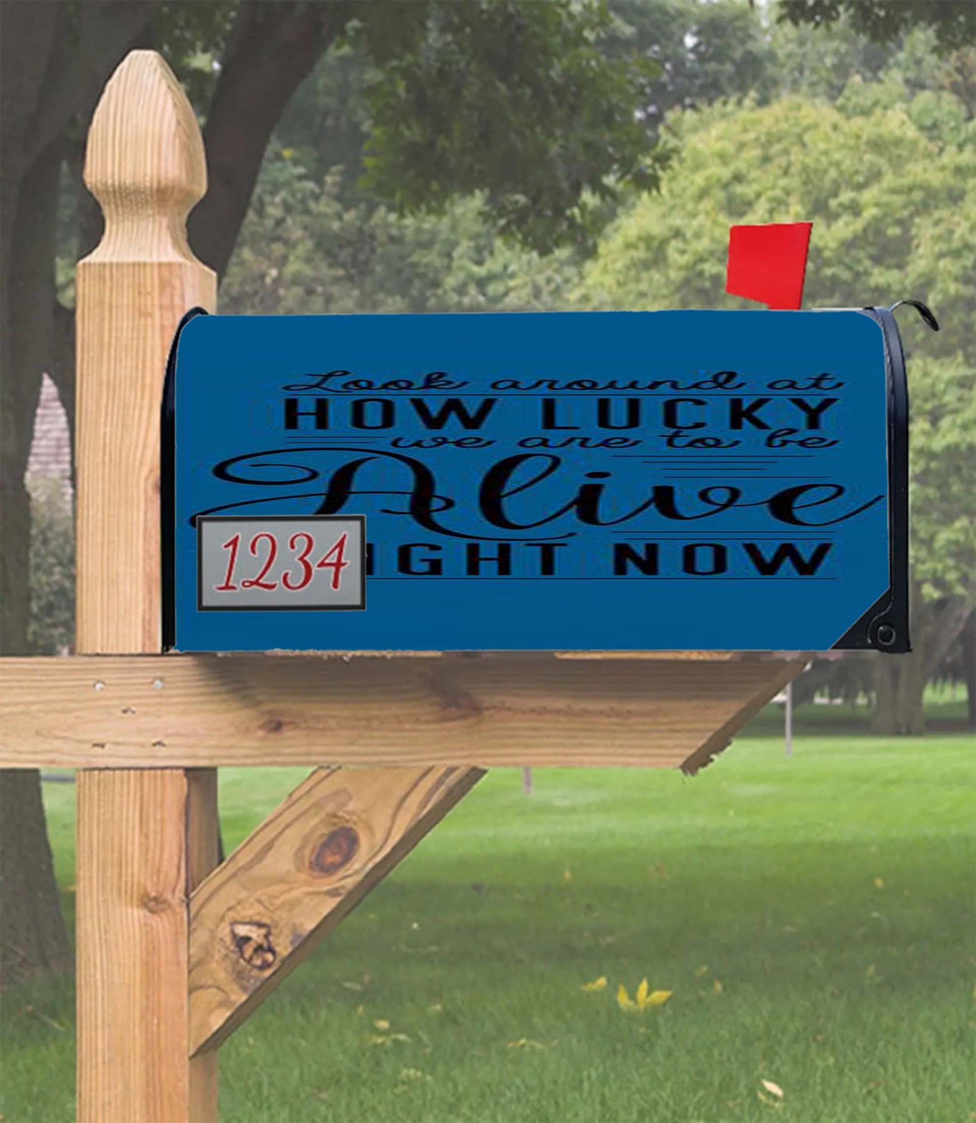 Hamilton Musical Quote Mailbox Cover