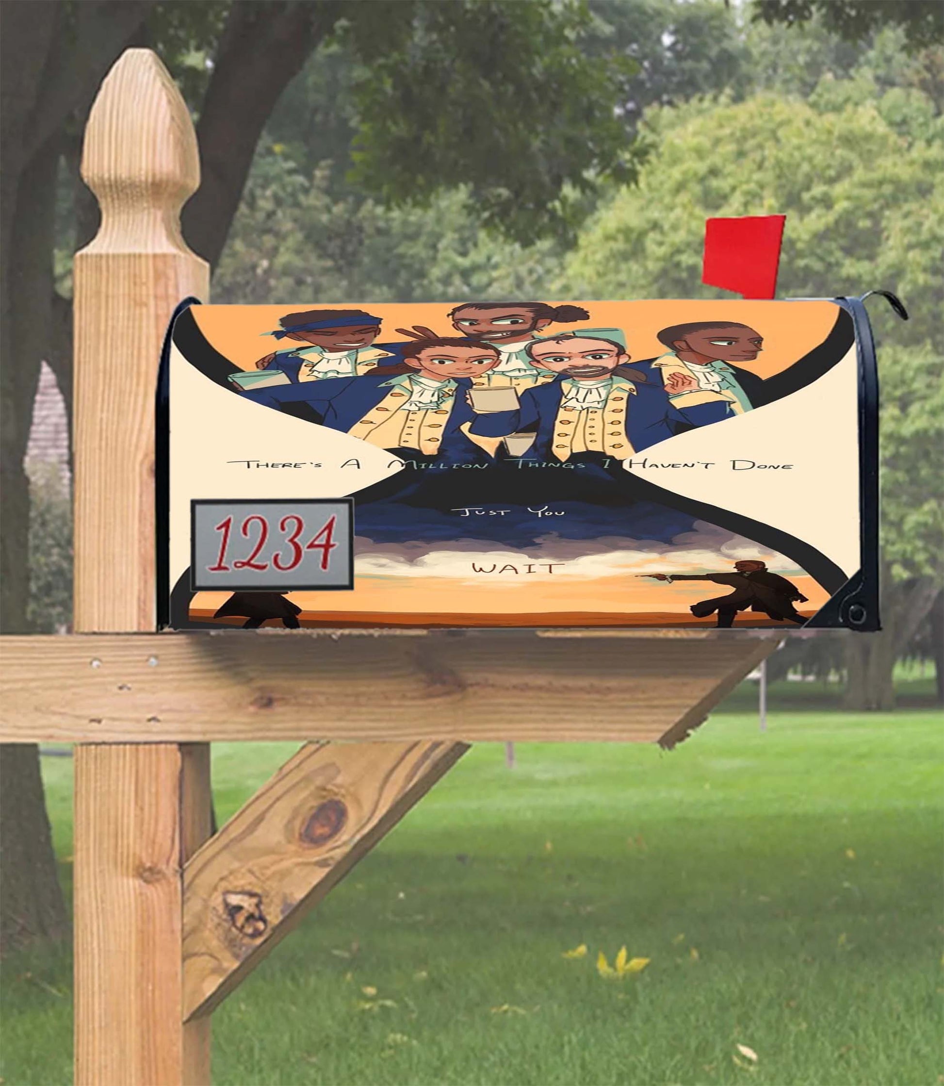 Hamilton Musical Theres A Million Thing I Haven'T Done Mailbox Cover