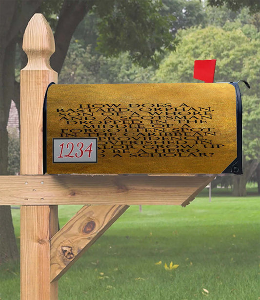 Hamilton Quotes Mailbox Cover