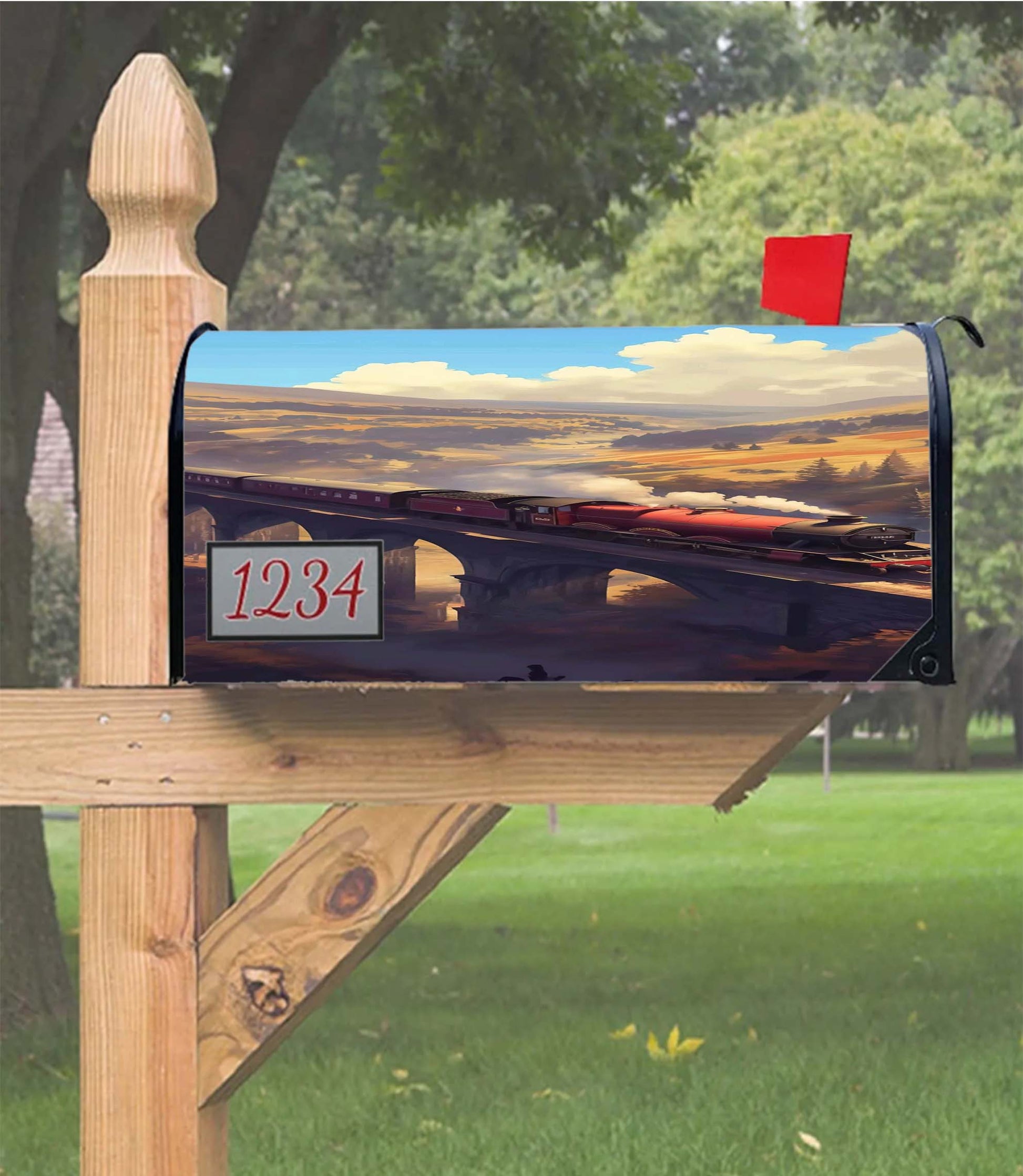 Harry Potter Classic Train Wallpaper Mailbox Cover