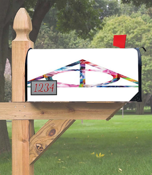 Harry Potter Deathly Hallows Symbol Floral Mailbox Cover
