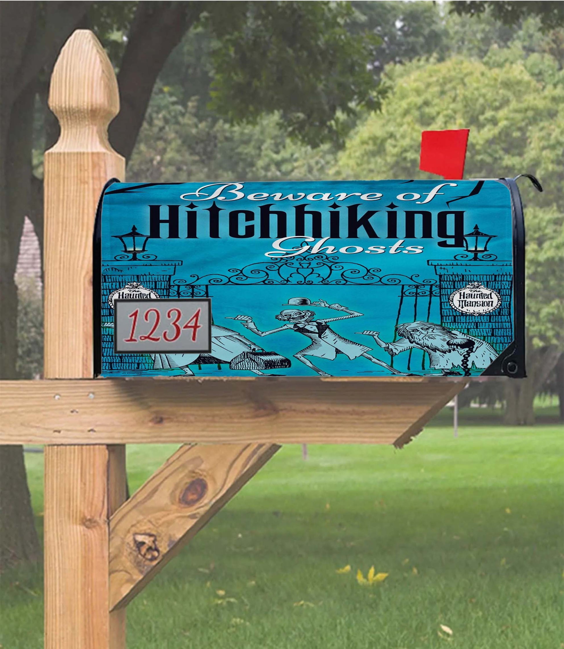 Haunted Mansion Hitchhiking Ghosts Mailbox Cover