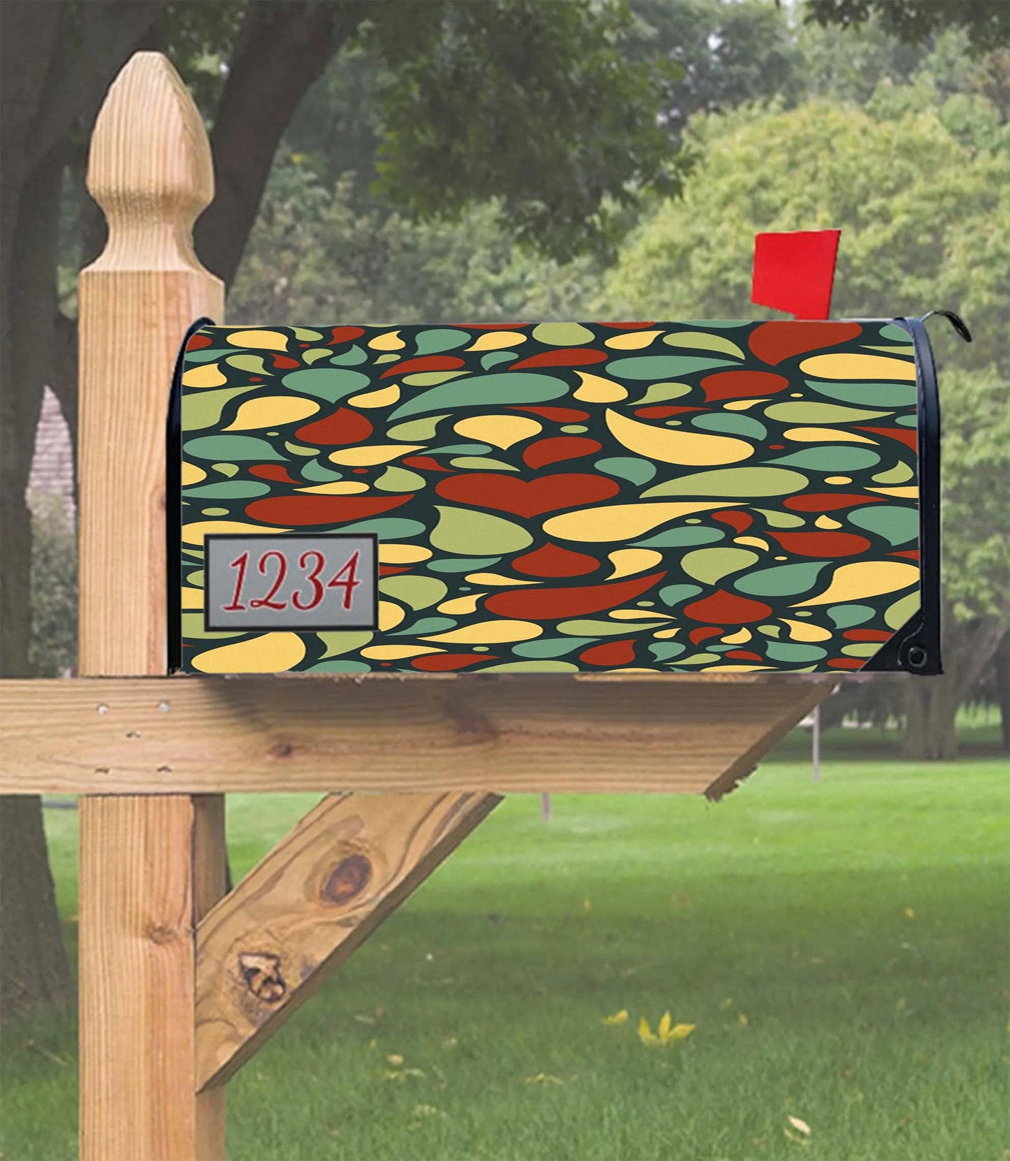 Heart Pattern Mailbox Cover