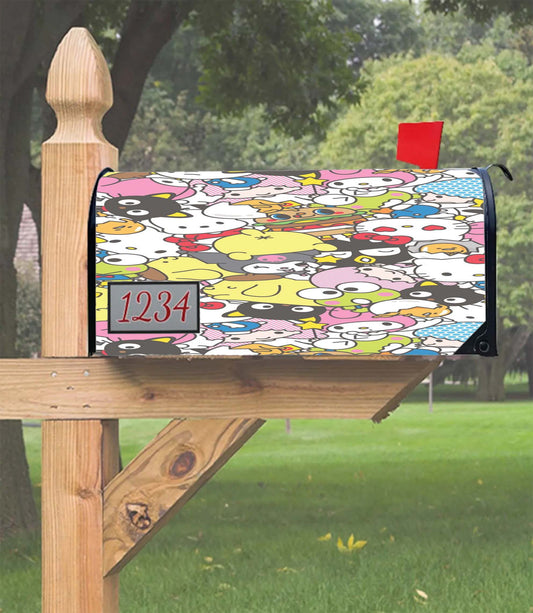 Hello Kitty Funy Pattern Mailbox Cover