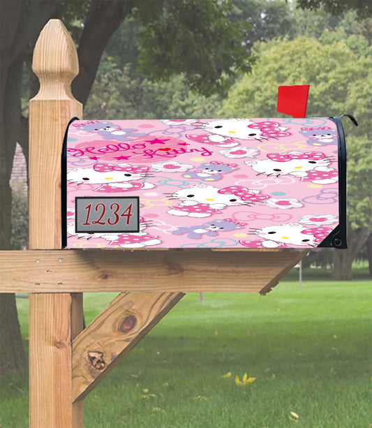 Hello Kitty Pattern Cut Cute Mailbox Cover
