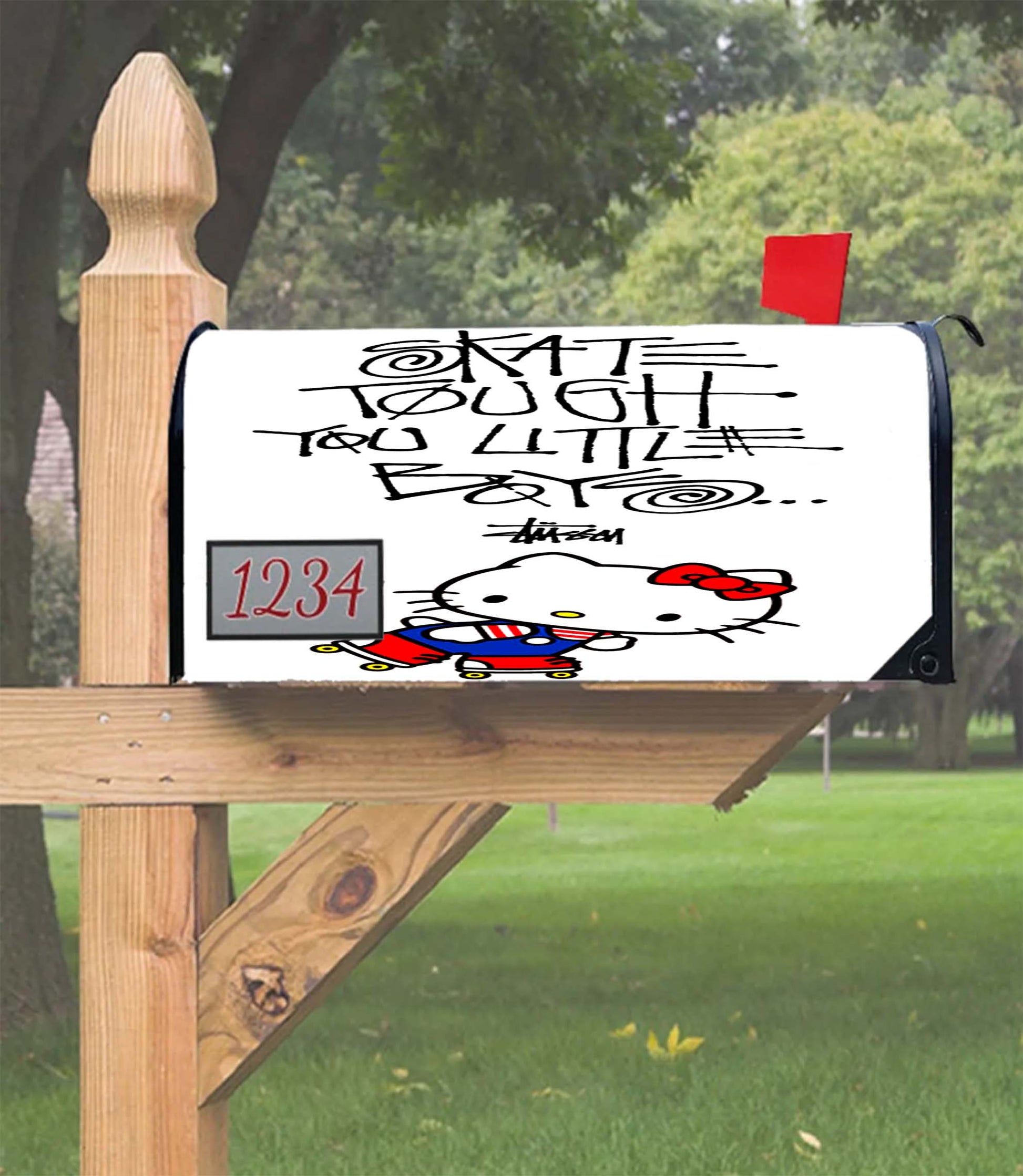 Hello Kitty Skate Stussy Mailbox Cover