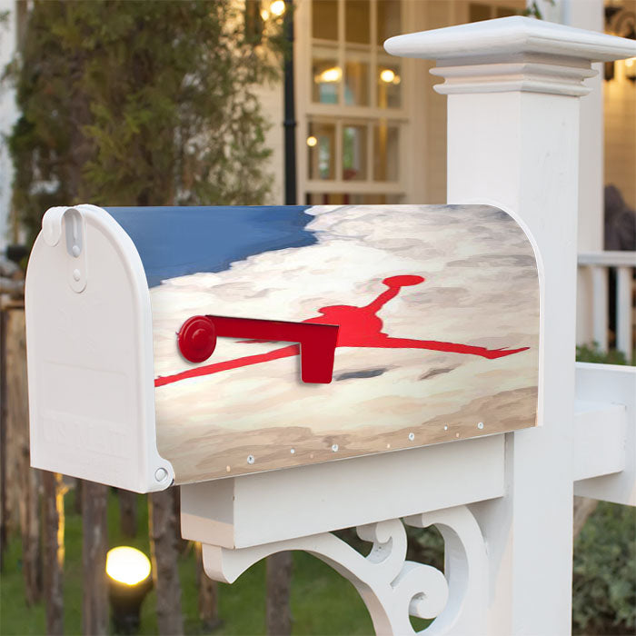 Air Jordan Logo In Sky Magnetic Mailbox Cover 18" X 21" Outdoor Decor