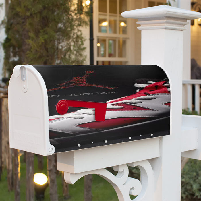Air Jordan Shoes Logo Magnetic Mailbox Cover 18" X 21" Outdoor Decor