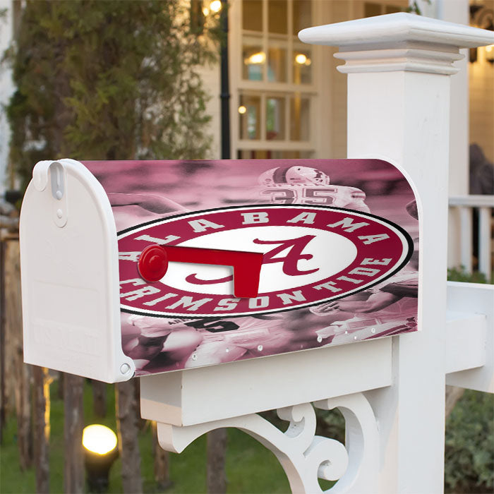 Alabama Crimson Tide Magnetic Mailbox Cover 18" X 21" Outdoor Decor