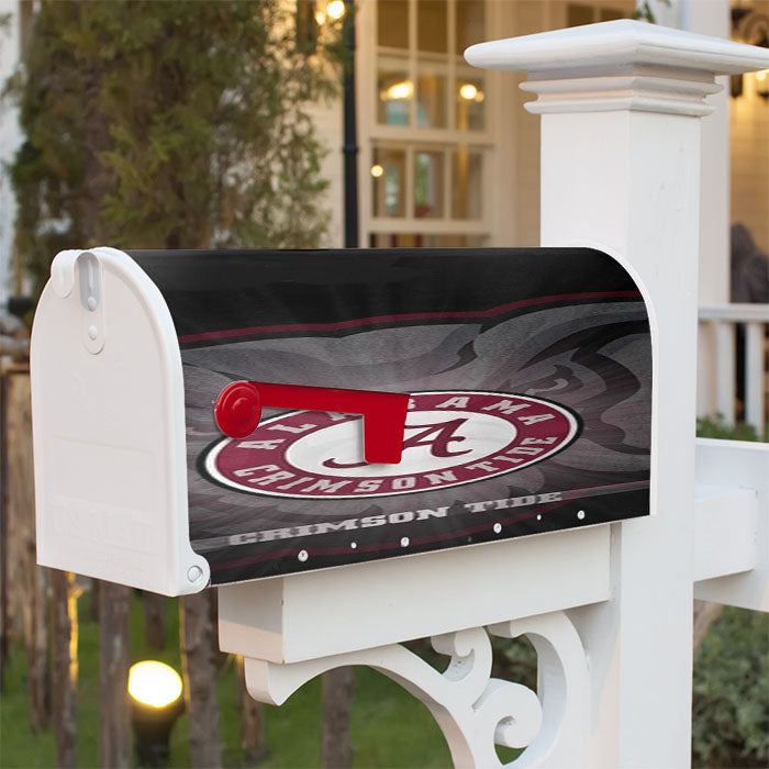 Alabama Crimson Tide Logo Magnetic Mailbox Cover 18" X 21" Outdoor Decor