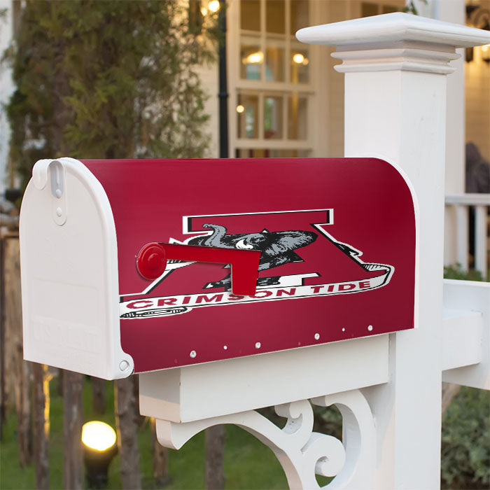 Alabama Crimson Tide Wallpaper Magnetic Mailbox Cover 18" X 21" Outdoor Decor