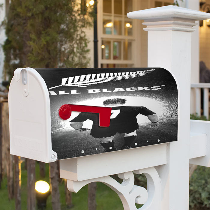 All Blacks New Zealand Rugby Magnetic Mailbox Cover 18" X 21" Outdoor Decor