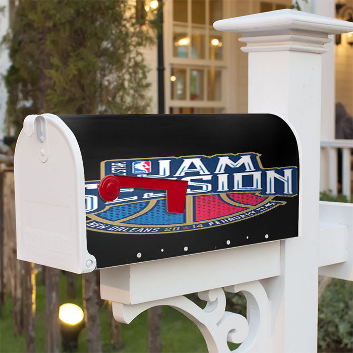 All Star Jam Session Black Magnetic Mailbox Cover 18" X 21" Outdoor Decor