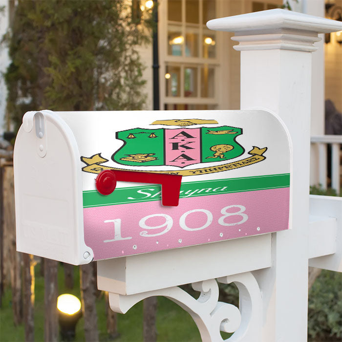 Alpha Kappa Alpha 1908 Magnetic Mailbox Cover 18" X 21" Outdoor Decor
