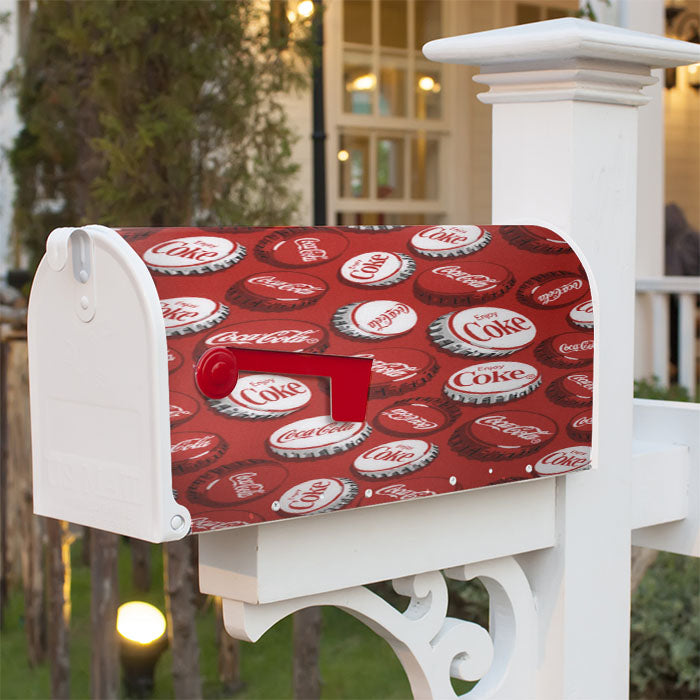 American Coca Cola Magnetic Mailbox Cover 18" X 21" Outdoor Decor