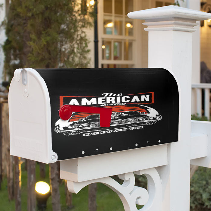 American Muscle Car Dodge Challenger Detroit Magnetic Mailbox Cover 18" X 21" Outdoor Decor