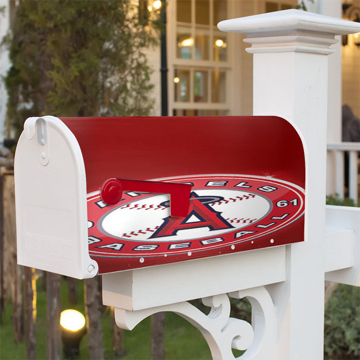 Angeles Basenball Anehim Magnetic Mailbox Cover 18" X 21" Outdoor Decor
